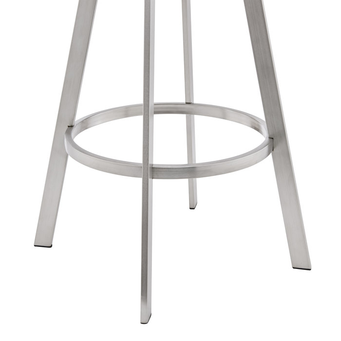 Wade Logan® Swivel Counter or Bar Height Bar Stool with Arms
